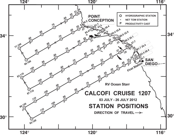 CalCOFI-CCE 1207 Legs 1 & 2